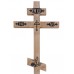Крест сосновый лакированный 3Д Свеча